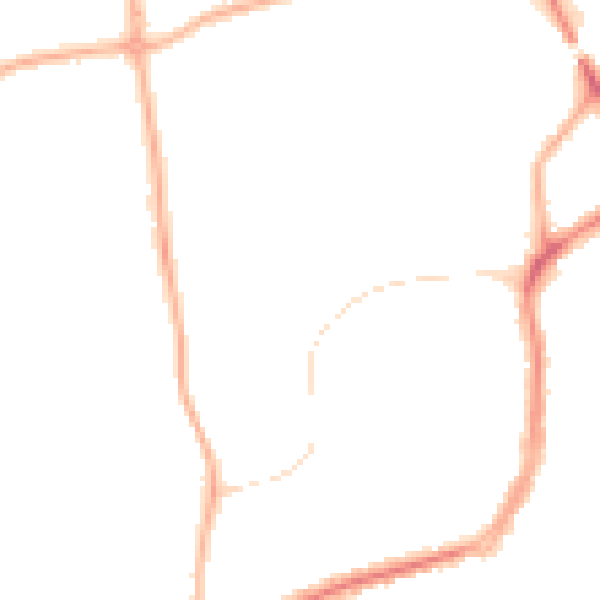 Night-time road noise heatmap for FY2 0TE