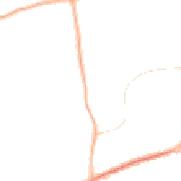 Night-time road noise heatmap for FY2 0TJ