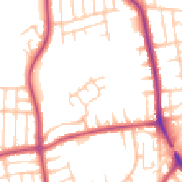 Daytime road noise heatmap for FY2 0WY
