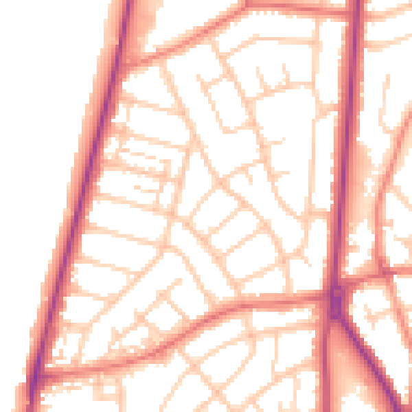 Daytime road noise heatmap for FY2 9AS