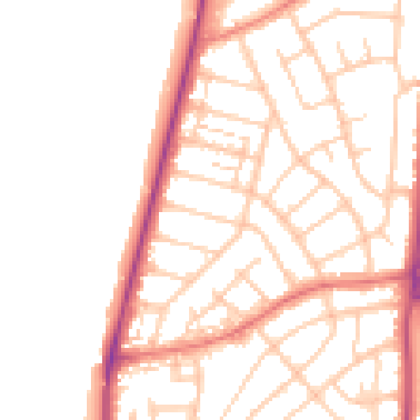Daytime road noise heatmap for FY2 9AU