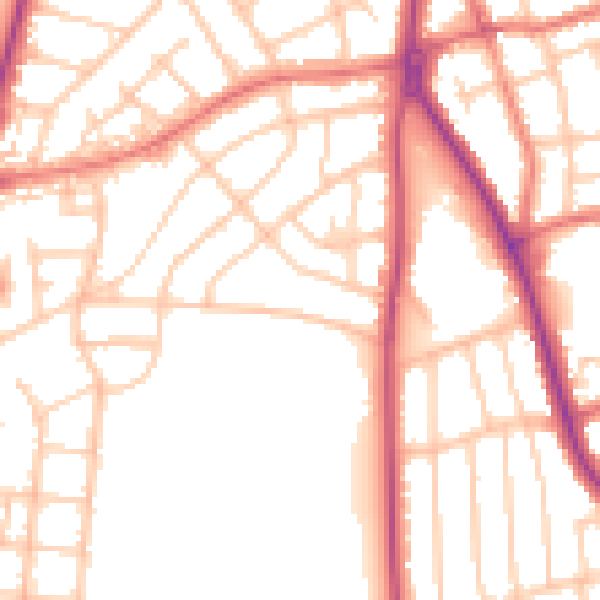 Daytime road noise heatmap for FY2 9LT