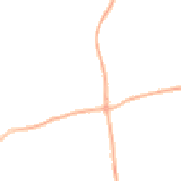 Night-time road noise heatmap for FY2 9UR
