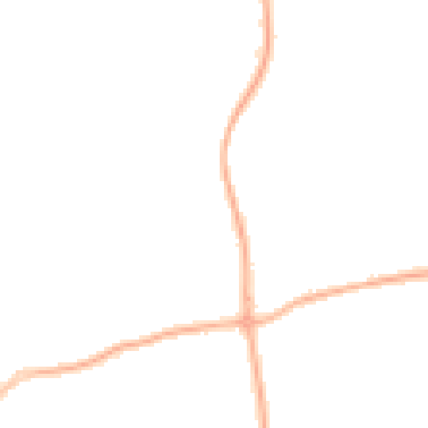 Night-time road noise heatmap for FY2 9UY