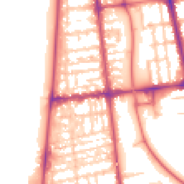 Daytime road noise heatmap for FY4 1AB