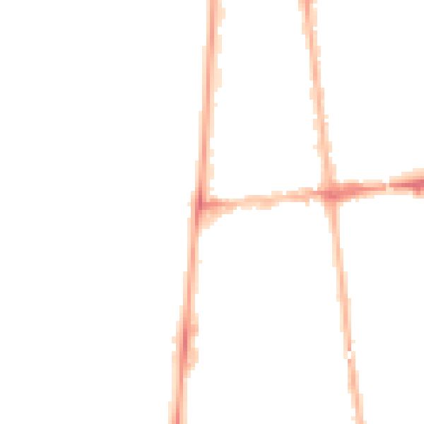 Night-time road noise heatmap for FY4 1AP