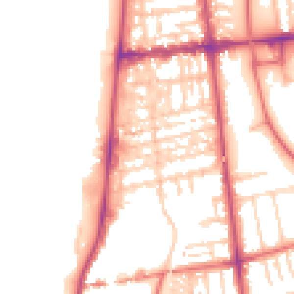 Daytime road noise heatmap for FY4 1BE