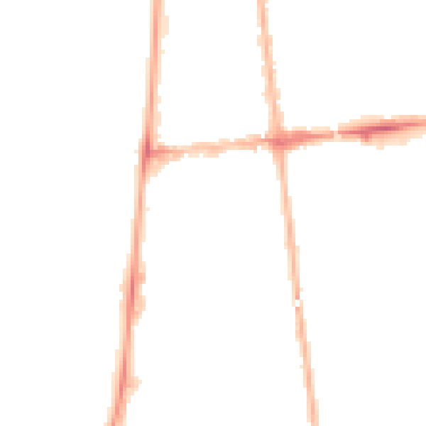 Night-time road noise heatmap for FY4 1BS
