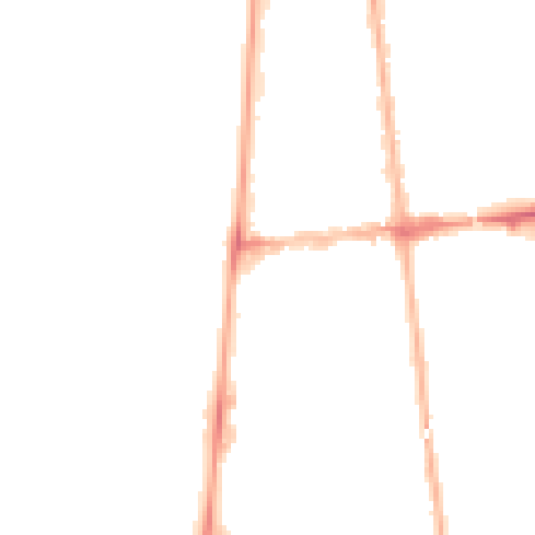 Night-time road noise heatmap for FY4 1BT