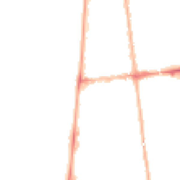Night-time road noise heatmap for FY4 1BU