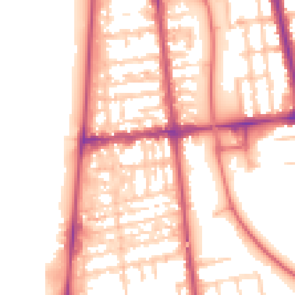 Daytime road noise heatmap for FY4 1DB