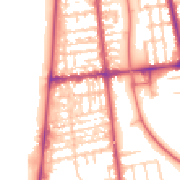 Daytime road noise heatmap for FY4 1DL