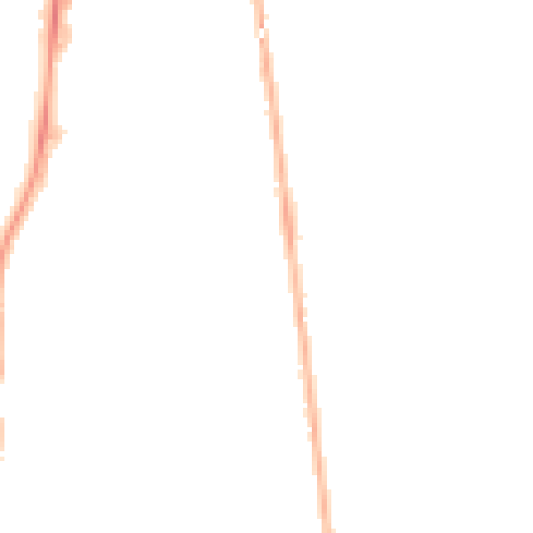 Night-time road noise heatmap for FY4 1EL