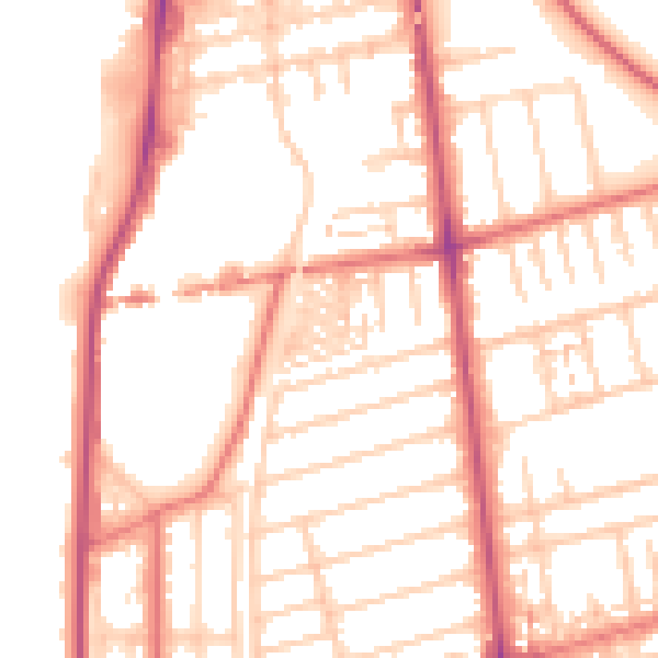 Daytime road noise heatmap for FY4 1EQ