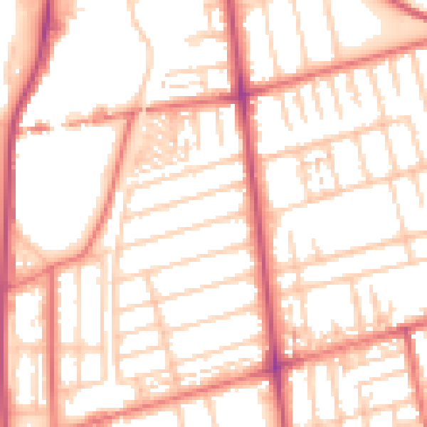 Daytime road noise heatmap for FY4 1JU