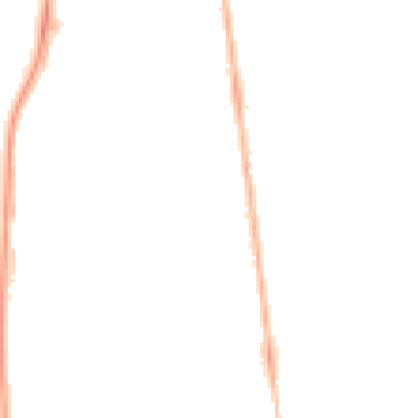 Night-time road noise heatmap for FY4 1JU