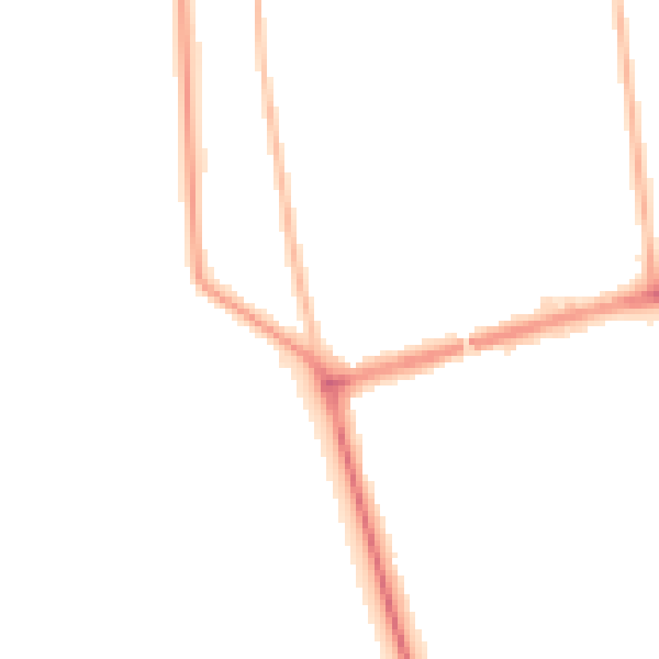 Night-time road noise heatmap for FY4 1RU