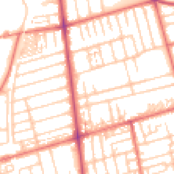 Daytime road noise heatmap for FY4 2DU