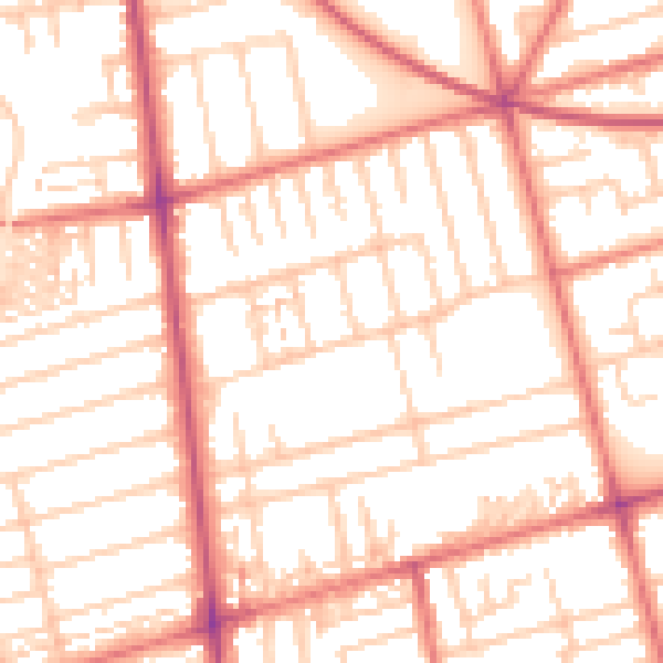 Daytime road noise heatmap for FY4 2EP