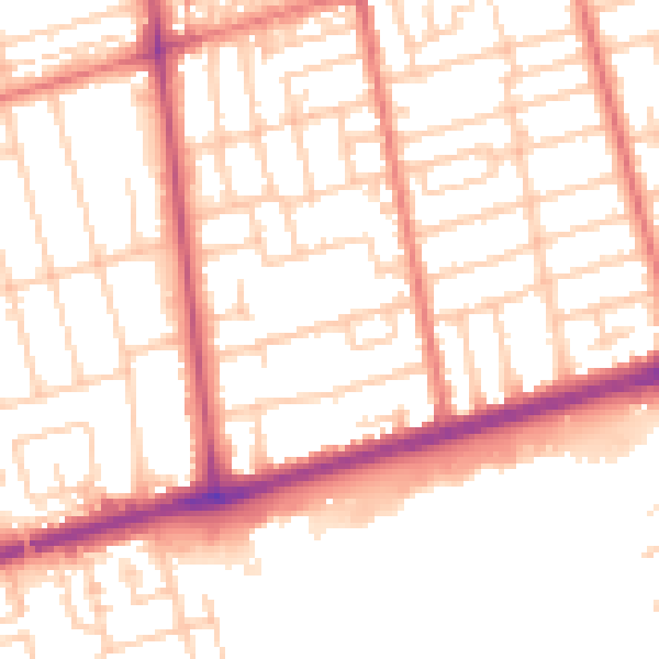 Daytime road noise heatmap for FY4 2QB