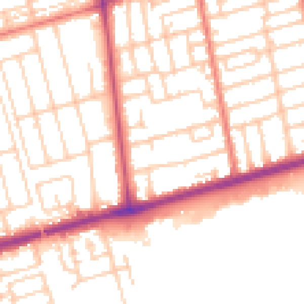 Daytime road noise heatmap for FY4 2QD