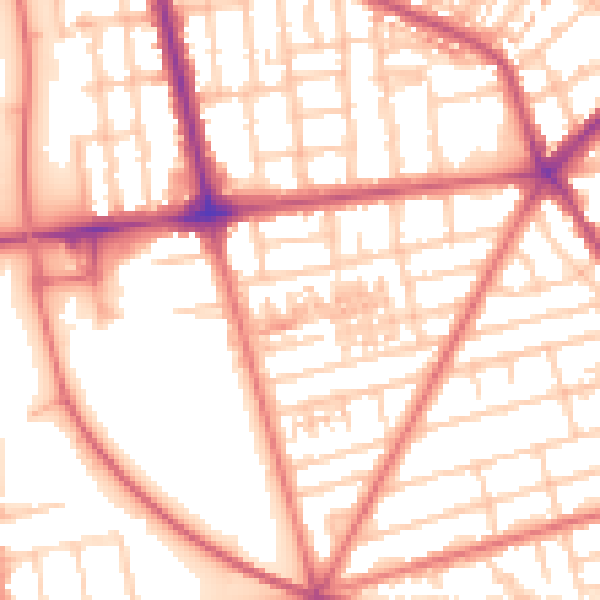 Daytime road noise heatmap for FY4 3BL