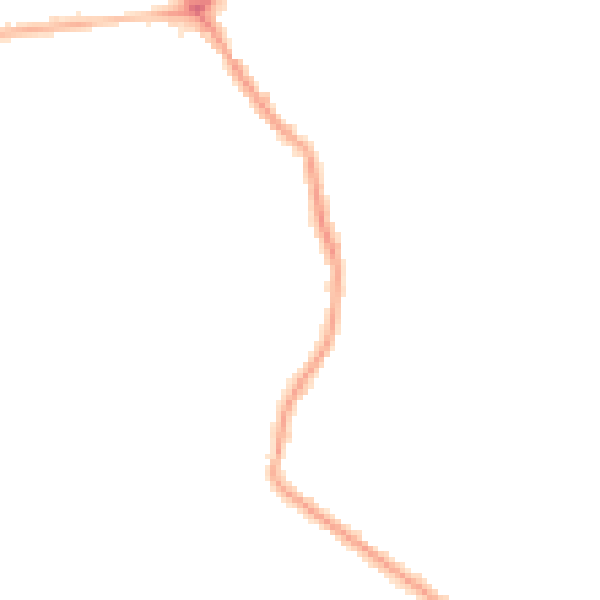 Night-time road noise heatmap for FY4 3HF