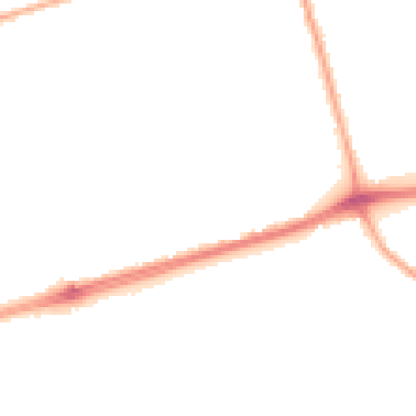 Night-time road noise heatmap for FY4 3PL