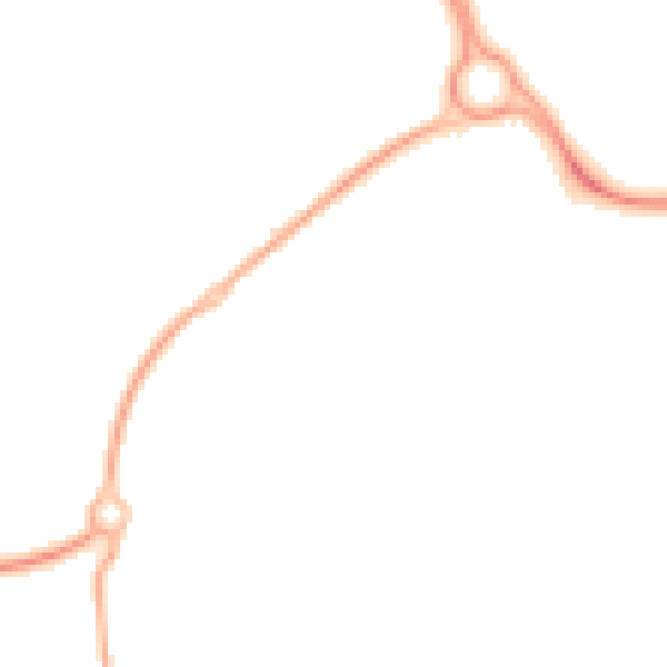 Night-time road noise heatmap for FY4 5FT