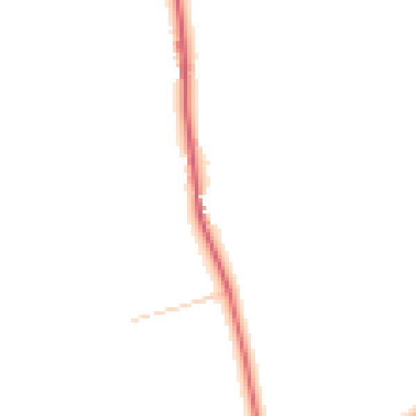 Daytime road noise heatmap for FY4 5JX