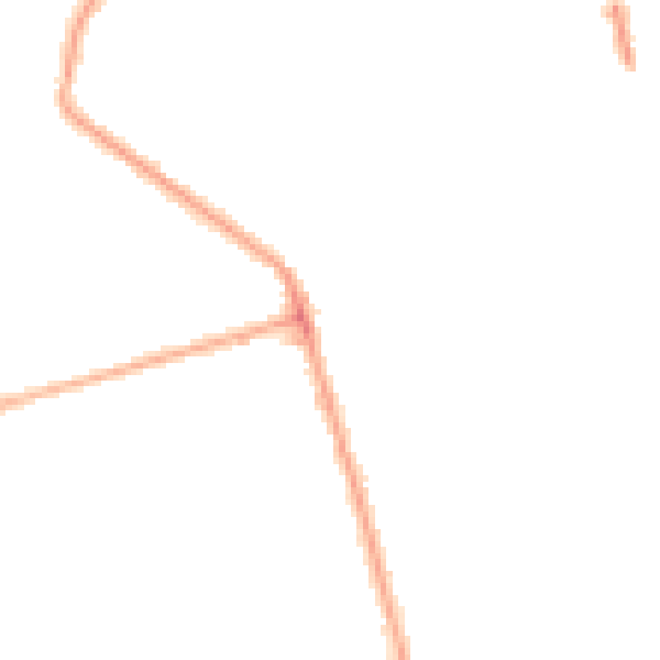 Night-time road noise heatmap for FY4 5RG