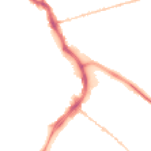 Night-time road noise heatmap for GL1 1AP