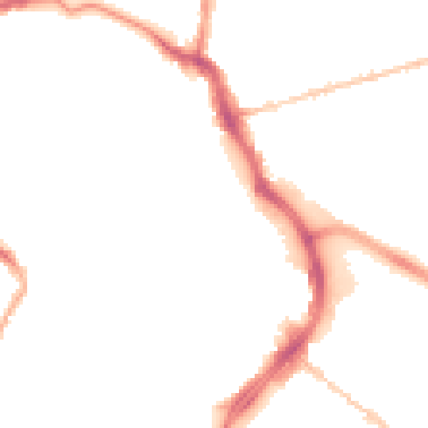 Night-time road noise heatmap for GL1 1DP