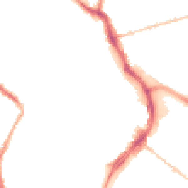 Night-time road noise heatmap for GL1 1DX