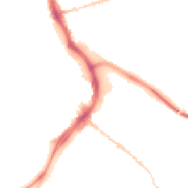 Night-time road noise heatmap for GL1 1EP
