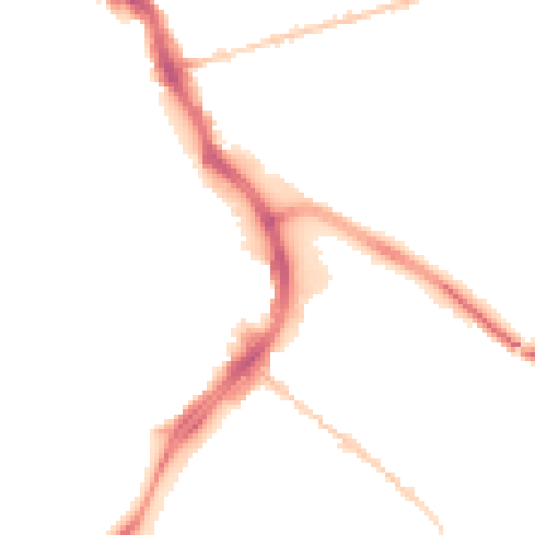 Night-time road noise heatmap for GL1 1EW