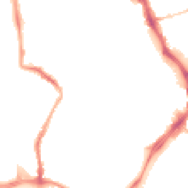 Night-time road noise heatmap for GL1 1GE