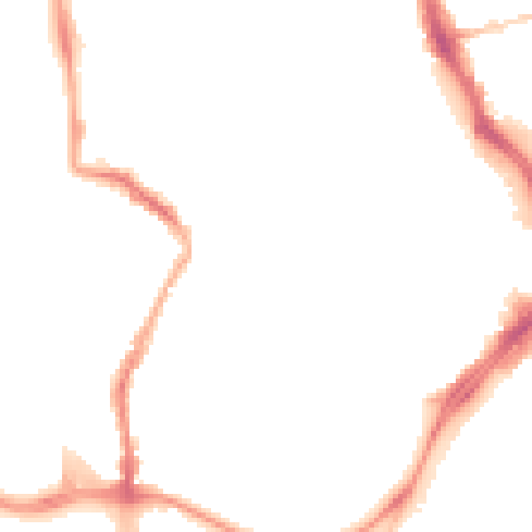 Night-time road noise heatmap for GL1 1GF