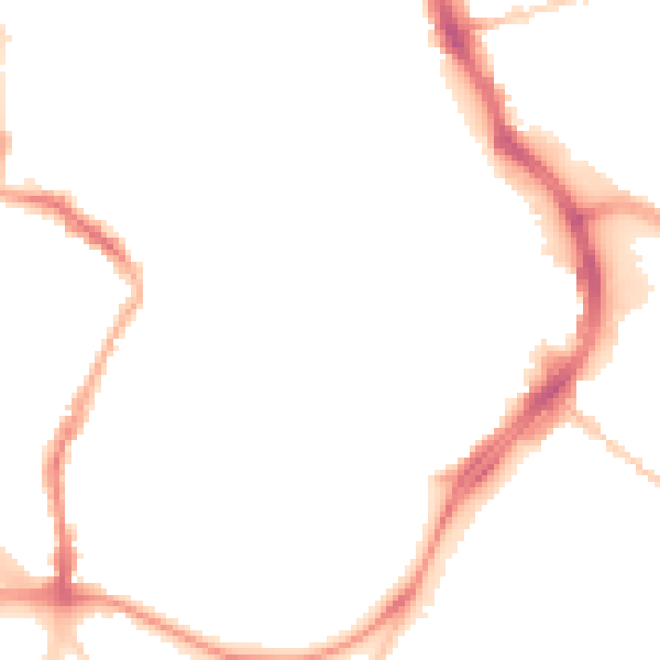 Night-time road noise heatmap for GL1 1GG