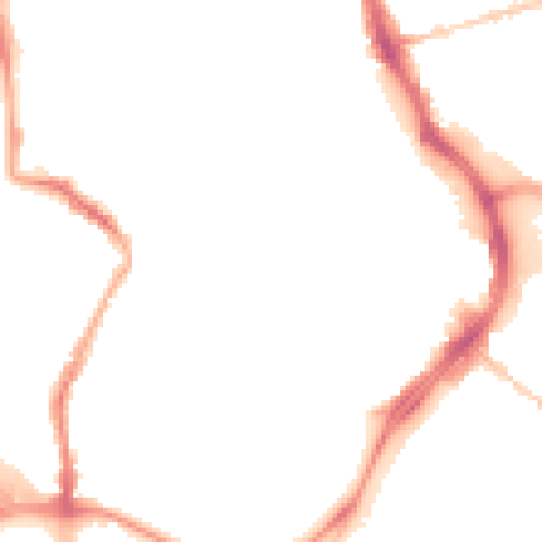 Night-time road noise heatmap for GL1 1HG