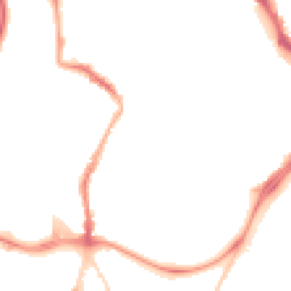 Night-time road noise heatmap for GL1 1HH