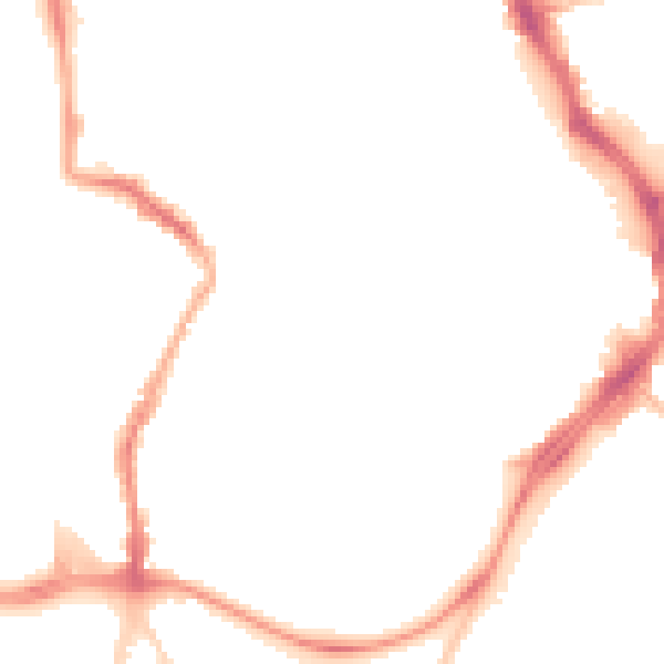 Night-time road noise heatmap for GL1 1HP