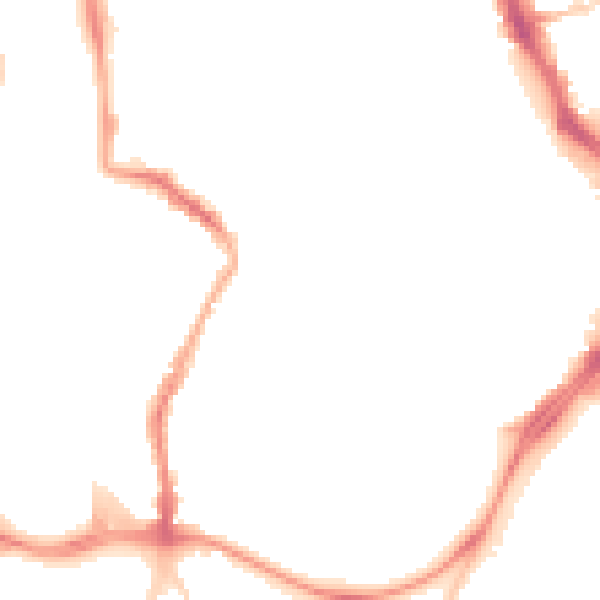 Night-time road noise heatmap for GL1 1HY