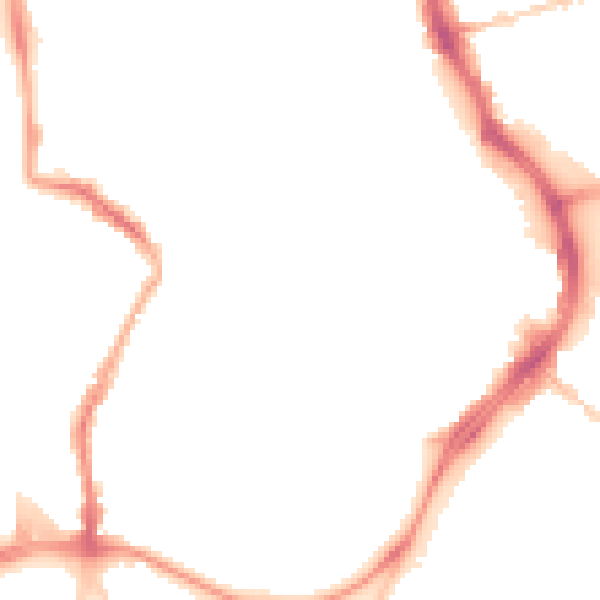 Night-time road noise heatmap for GL1 1JB