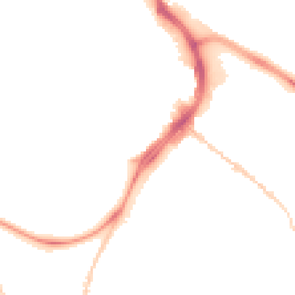 Night-time road noise heatmap for GL1 1LG