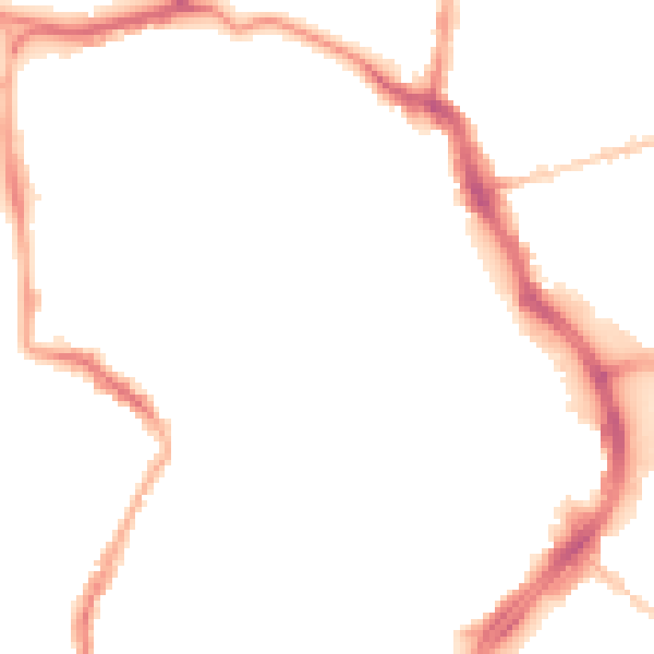 Night-time road noise heatmap for GL1 1NS