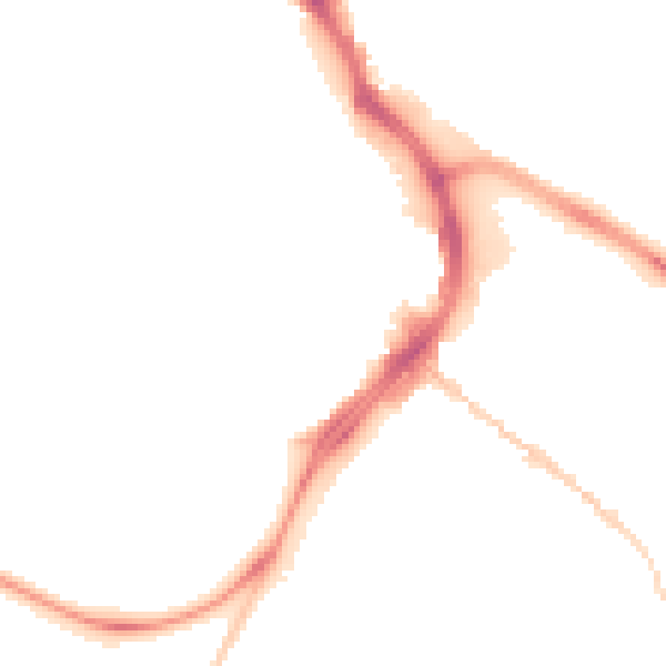 Night-time road noise heatmap for GL1 1QX