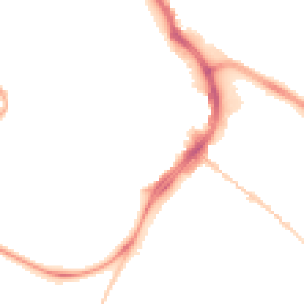 Night-time road noise heatmap for GL1 1QY