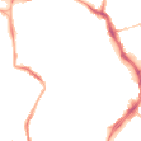 Night-time road noise heatmap for GL1 1XH