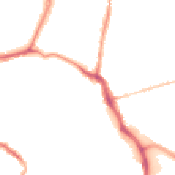 Night-time road noise heatmap for GL1 2BE